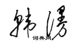 駱恆光韓漫草書個性簽名怎么寫