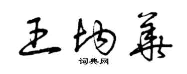 曾慶福王均華草書個性簽名怎么寫