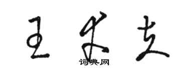 駱恆光王幸夫草書個性簽名怎么寫