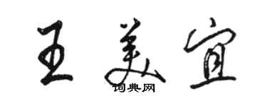 駱恆光王美宜行書個性簽名怎么寫