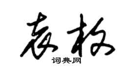 朱錫榮袁枚草書個性簽名怎么寫