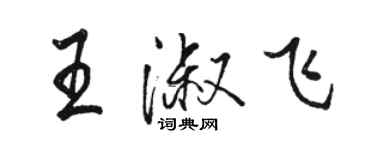 駱恆光王淑飛行書個性簽名怎么寫