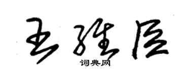 朱錫榮王維臣草書個性簽名怎么寫