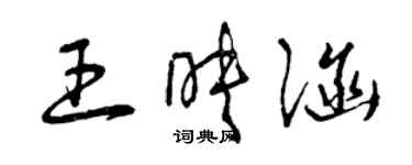 曾慶福王映涵草書個性簽名怎么寫