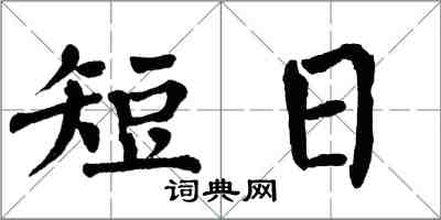 翁闓運短日楷書怎么寫