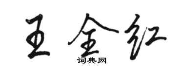 駱恆光王全紅行書個性簽名怎么寫