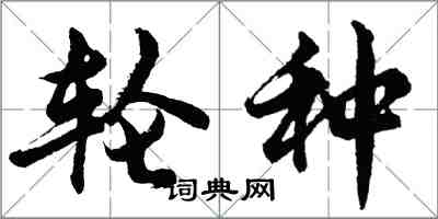 胡問遂輪種行書怎么寫