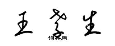 梁錦英王孝生草書個性簽名怎么寫