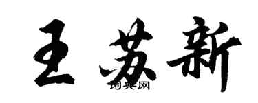 胡問遂王蘇新行書個性簽名怎么寫