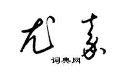 梁錦英尤嘉草書個性簽名怎么寫