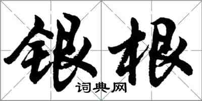 胡問遂銀根行書怎么寫