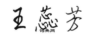 駱恆光王蕊芳行書個性簽名怎么寫