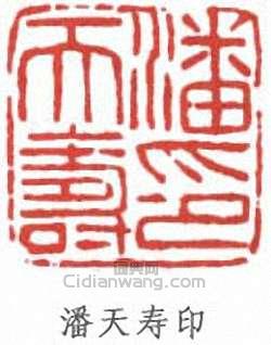 潘天壽的篆刻印章潘天壽印