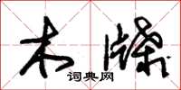 朱錫榮木牒草書怎么寫
