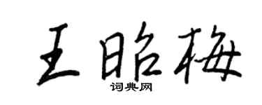 王正良王昭梅行書個性簽名怎么寫