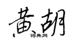 王正良黃胡行書個性簽名怎么寫