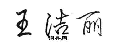 駱恆光王潔麗行書個性簽名怎么寫