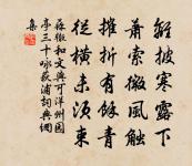 時時還有客,終不當君來 詩詞名句