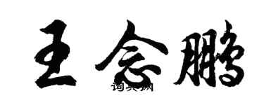 胡問遂王念鵬行書個性簽名怎么寫