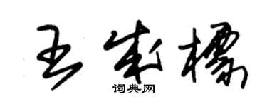 朱錫榮王成標草書個性簽名怎么寫