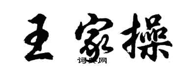 胡問遂王家操行書個性簽名怎么寫