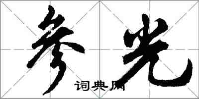 胡問遂參光行書怎么寫