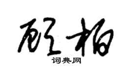 朱錫榮顧柏草書個性簽名怎么寫