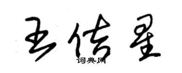 朱錫榮王佶星草書個性簽名怎么寫