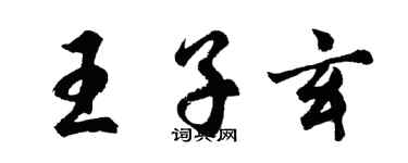 胡問遂王子玄行書個性簽名怎么寫