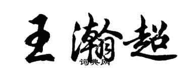胡問遂王瀚超行書個性簽名怎么寫