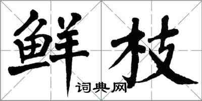 翁闓運鮮枝楷書怎么寫