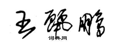 朱錫榮王麗鵬草書個性簽名怎么寫