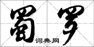 胡問遂蜀羅行書怎么寫