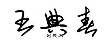 朱錫榮王典春草書個性簽名怎么寫