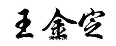 胡問遂王金定行書個性簽名怎么寫