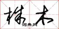 朱錫榮株木草書怎么寫