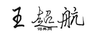 駱恆光王超航行書個性簽名怎么寫