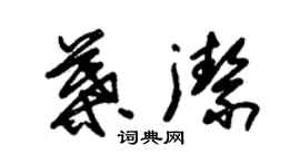 朱錫榮葉潔草書個性簽名怎么寫