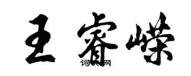 胡問遂王睿嶸行書個性簽名怎么寫