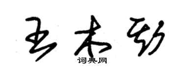 朱錫榮王木斯草書個性簽名怎么寫