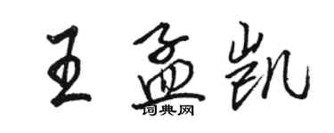 駱恆光王孟凱行書個性簽名怎么寫