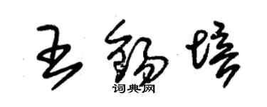 朱錫榮王錫培草書個性簽名怎么寫