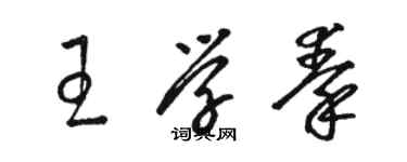 駱恆光王學秦草書個性簽名怎么寫