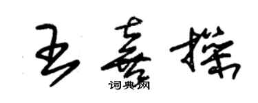 朱錫榮王喜操草書個性簽名怎么寫