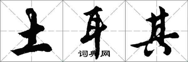 胡問遂土耳其行書怎么寫