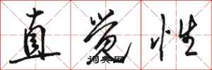 駱恆光直覺性行書怎么寫