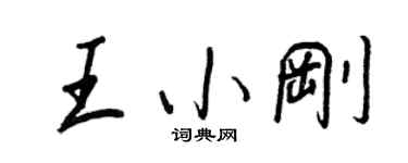 王正良王小剛行書個性簽名怎么寫