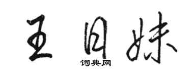 駱恆光王日妹行書個性簽名怎么寫