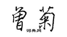 王正良曾菊行書個性簽名怎么寫