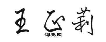 駱恆光王正莉行書個性簽名怎么寫